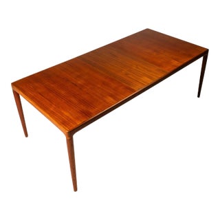 Mid-Century Danish Modern Extension Dining Table in Teak Attributed to h.w. Klein for Bramin Møbler, Denmark, C. 1960s For Sale