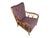 Wood & Purple Fabric Armchair attributed to Paolo Buffa, 1950s For Sale - Image 12 of 12
