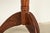 Brown Early American Bench Made Sculpted Solid Walnut Pedestal Tea Table or Side Table For Sale - Image 8 of 10
