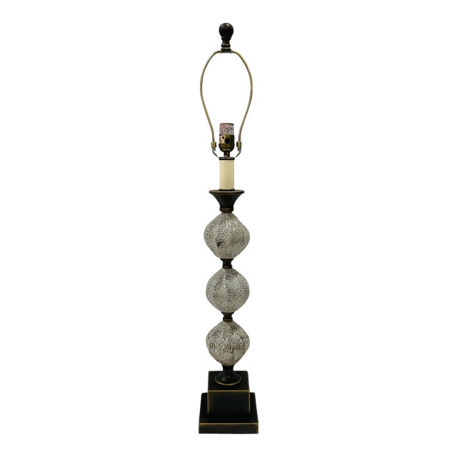 Urey & Company Modern Cream Glazed Abstract Table Lamp For Sale