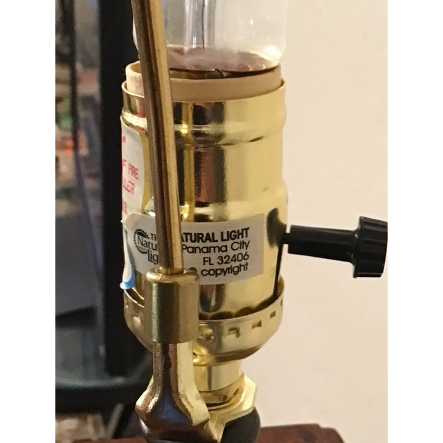 1970s Vintage Twisted Bamboo Floor Lamp For Sale - Image 5 of 10