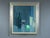 GREEN APPLE WITH GLASSES Size: 27.8 x 24.2 inches (including frame) Oil on canvas A refined mid-century still life that...