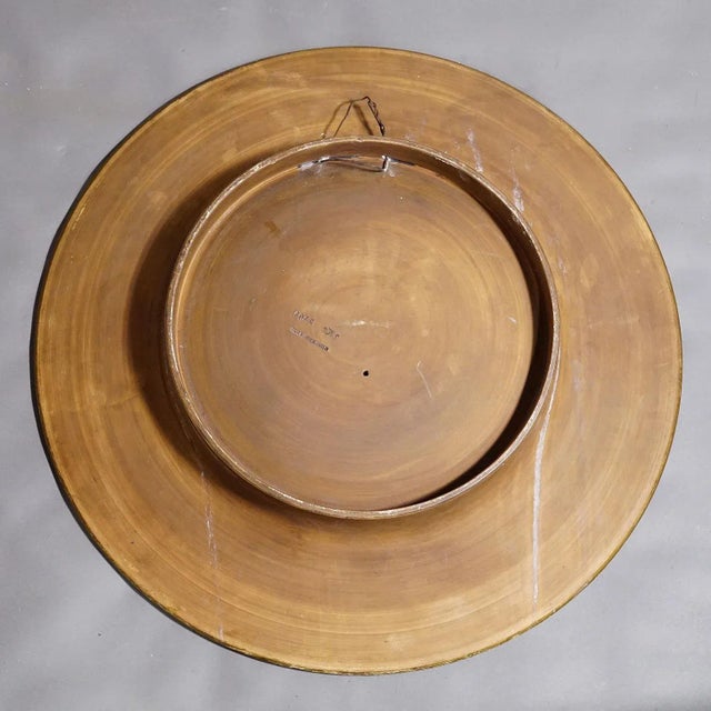 Terracotta Wall Plate With Lovely Children in Traditional Costumes by Johann Maresch For Sale - Image 9 of 10