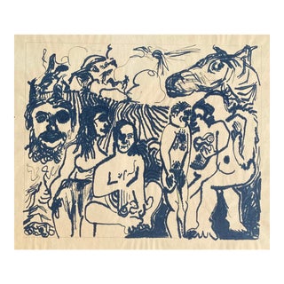 1965 Larry Connatser Modern Drawing For Sale