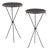 A Pair of Gueridon Style Iron & Bronze Drinks Tables, in the Manner of Jean-Michel Frank. Contemporary. For Sale