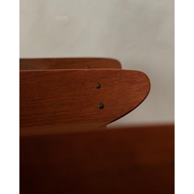 Vintage Danish Dining Chairs in Teak and Black Skai, 1960s, Set of 6 For Sale - Image 10 of 18