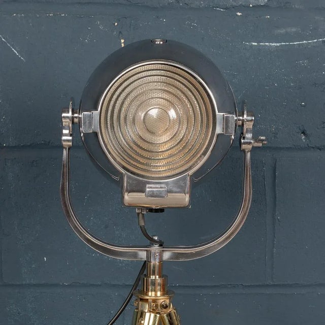 20th Century English Strand Electric Theatre Lamp on a Tripod Stand, 1960 For Sale - Image 6 of 13