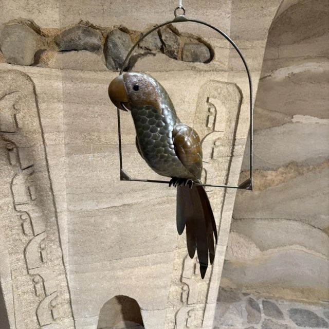 Mid-Century Modern Bustamante Style Parrot Hanging Sculpture For Sale - Image 11 of 13