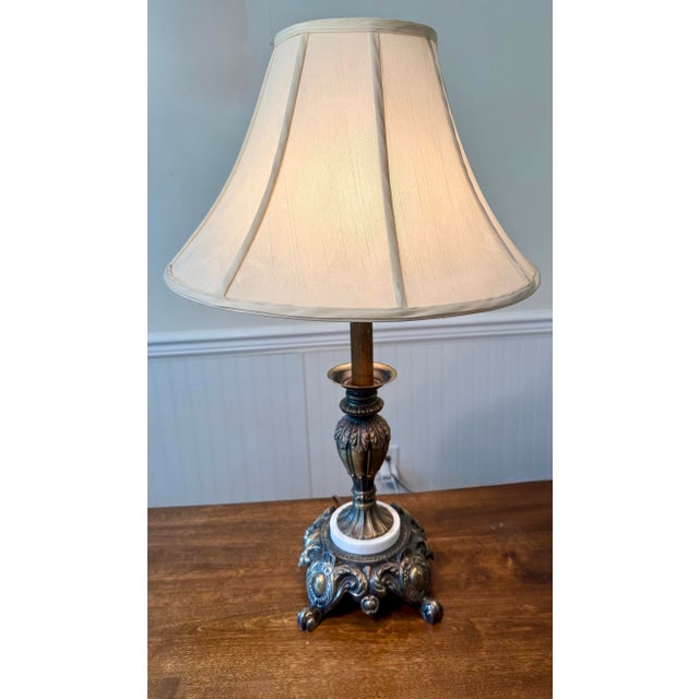 Vintage Ornate Traditional Table Lamp For Sale - Image 6 of 12