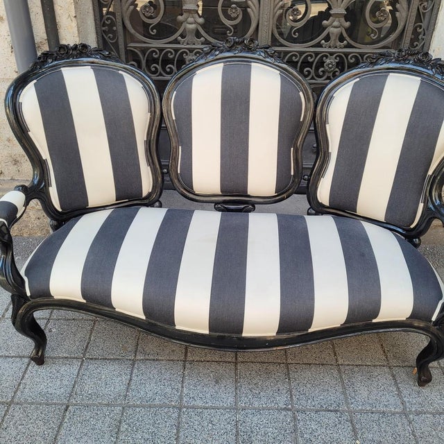 Antique Napoleon III Sofa, 1890s For Sale - Image 4 of 18