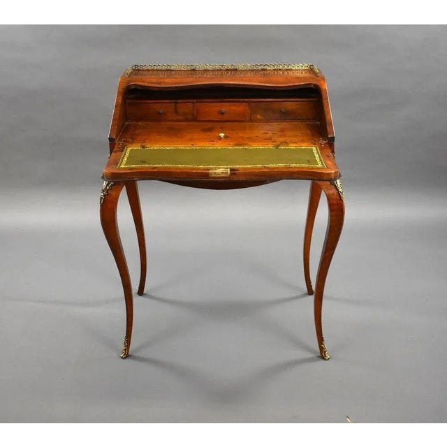 Antique French Bureau De Dame, 1880 For Sale - Image 3 of 9