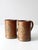 Copper Vintage Copper Plated Mugs Aztec Calendar Pair For Sale - Image 8 of 11