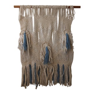 Vintage Woven Wall Hanging For Sale