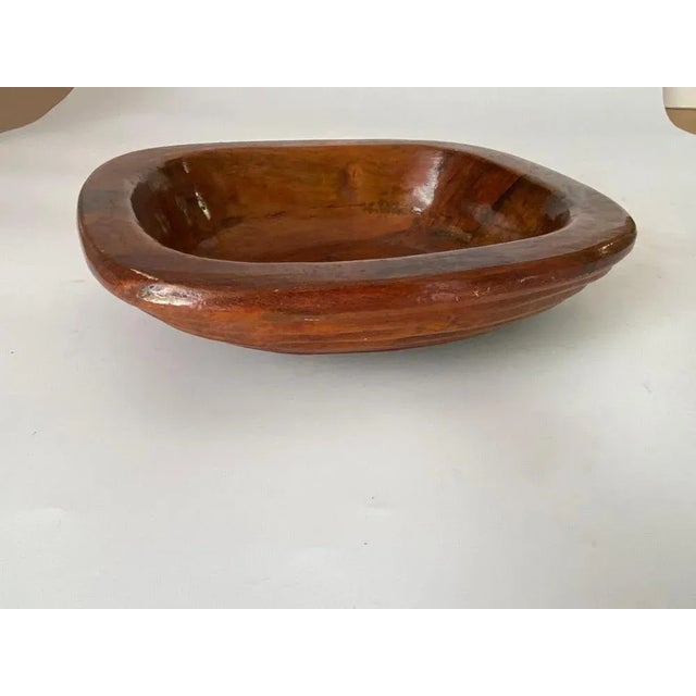 Minimalist Brown Vide Poche in Wood, France, 1960 For Sale - Image 6 of 9