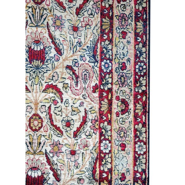 Cream Early 20th Century Lavar Kirman Runner For Sale - Image 8 of 13