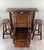 20th Century Rustic Carved Wooden Bar with Stools and Wine Chest, Set of 4 For Sale - Image 13 of 13