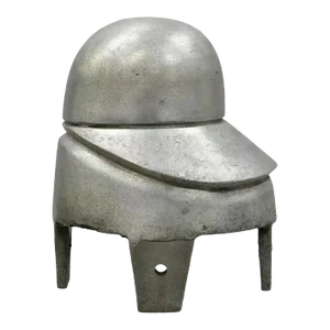 Mid 20th Century Vintage Vogue New York Aluminum 22 450 Woman's Hat Block Mold Form Millinery D