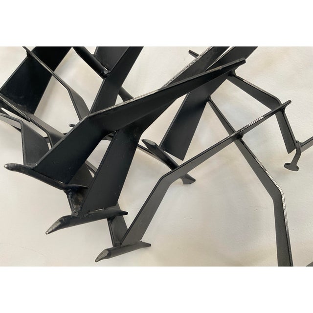 Mid-Century Modern C. Jeré "Flying Birds" Metal Wall Sculpture (1961) For Sale - Image 10 of 18