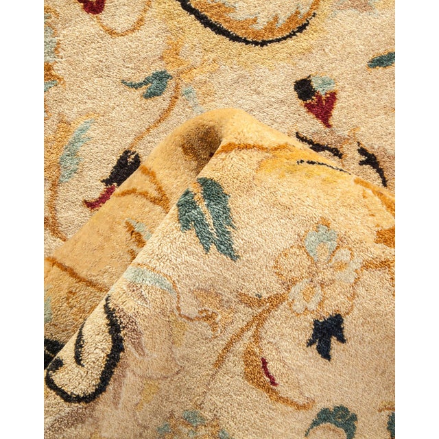 Mogul Collection Hand-Knotted Area Rug - Ivory Collection 6' 2" X 9' 0" For Sale In New York - Image 6 of 10