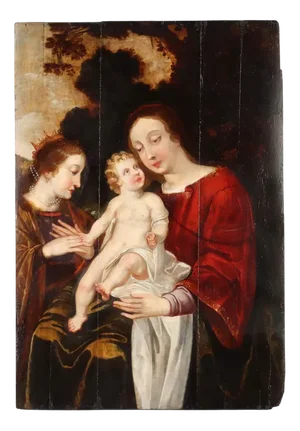 The Mystical Marriage of St. Catherine, 16th Century, Oil on Panel