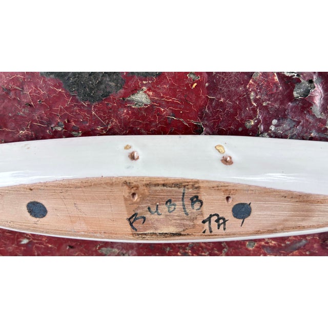 1960s Mid 20th Century Italian Pottery Fish Dish Flavia Bitossi Aldo Linda For Sale - Image 5 of 5