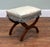 Regency Style X Frame Stool in Mahogany For Sale - Image 4 of 7