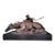 Antique Patinated Bronze Sculpture of a Cossack and Fallen Horse After Evgeny Lanceray For Sale
