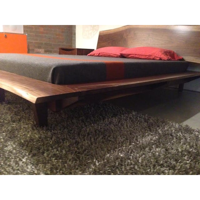 Solid Walnut Bed, Live Edge Headboard/Baseboard Chairish