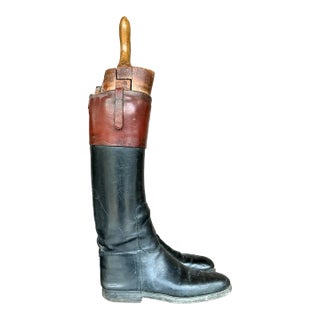 Vintage Boho Leather Riding Boots - A Pair For Sale