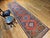 Antique Persian Kurdish Bidjar Runner Rug, Hand-Knotted Wool, Geometric Pattern, Terracotta & Navy, 3x13 For Sale In Chicago - Image 6 of 17