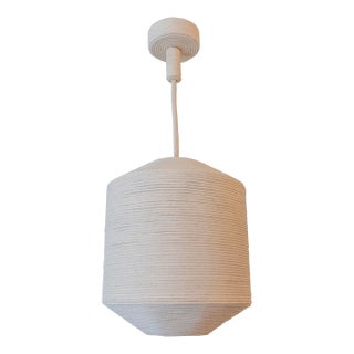 Top Hat Medium Cotton Hanging Light Fixture For Sale