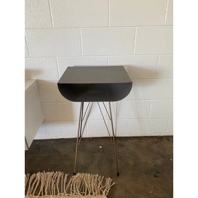 Metal Modern ICFF Chrome Side Table For Sale - Image 7 of 7