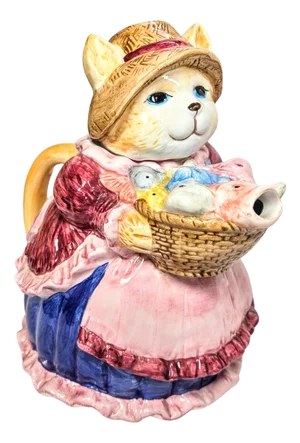 Fish Market Cat Teapot