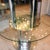 “Cidonio” dining table , circular glass top on a chrome circular base Italian design by Anotonia Astori for Cidue Italy...