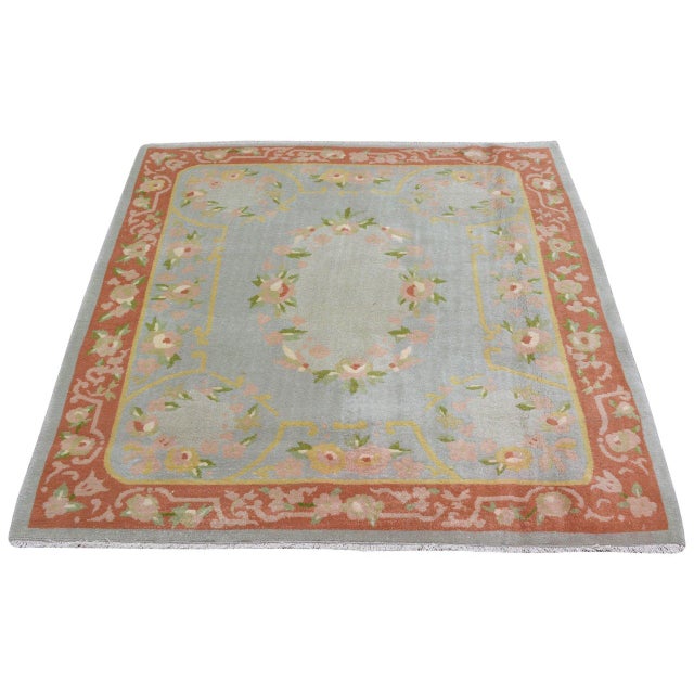 Hand-knotted with care using traditional rug-making techniques, this wool rug blends timeless craftsmanship with a modern...