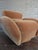 Postmodern Swivel Chair Attributed to Preview in Mohair For Sale - Image 11 of 11