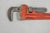 Industrial Vintage Ridgid 48 Heavy Duty Straight Plumbers Pipe Wrench 48" Red Cast Iron For Sale - Image 3 of 10