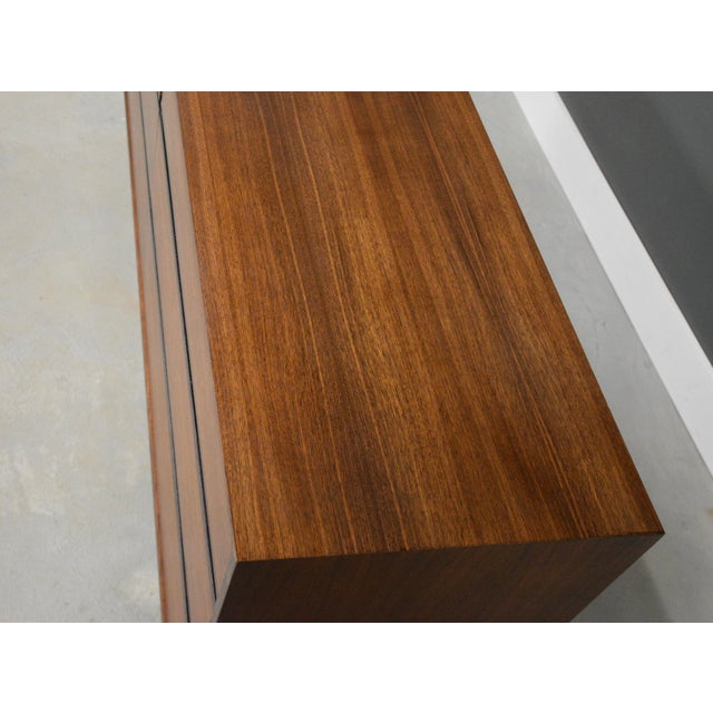 1960s 1960s Refinished 66” Kipp Stewart for Directional by Calvin Walnut Dresser For Sale - Image 5 of 9