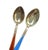 Vintage Norwegian 925 Sterling Silver and Gold-Plated Demitasse Spoons by Nils Hansen, 1990, Set of 6 For Sale - Image 3 of 5