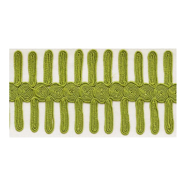 Sample - Schumacher Castille Tape in Leaf For Sale