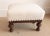 Louis XV Carved Footstool France W/Scalamandre Style Bounc'e Textile For Sale - Image 4 of 4