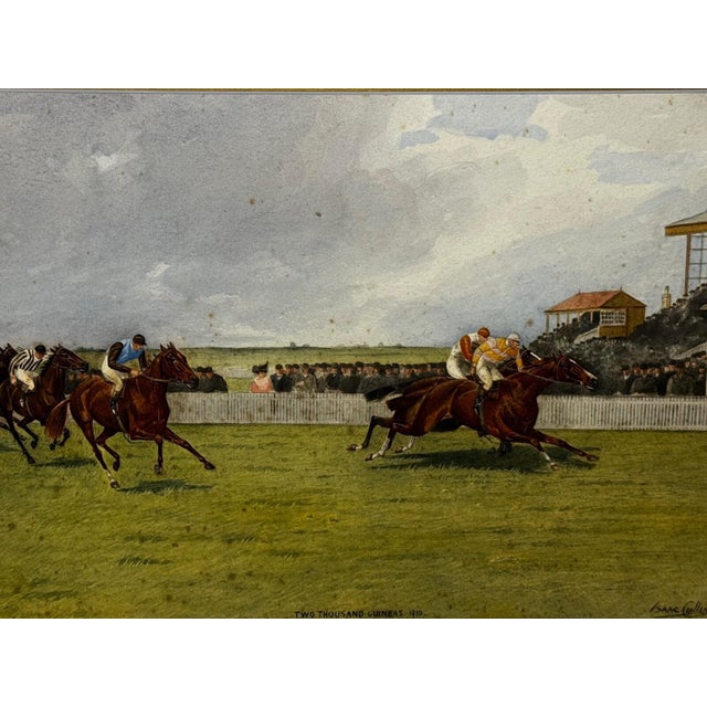 Isaac James Cullin (1859–1942) The 1910 Two Thousand Guineas, Newmarket Neil Gow’s Classic Victory – Signed & Dated...