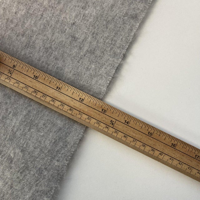Textile Yves Saint Laurent Grey Solid 100% Wool Scarf For Sale - Image 7 of 8