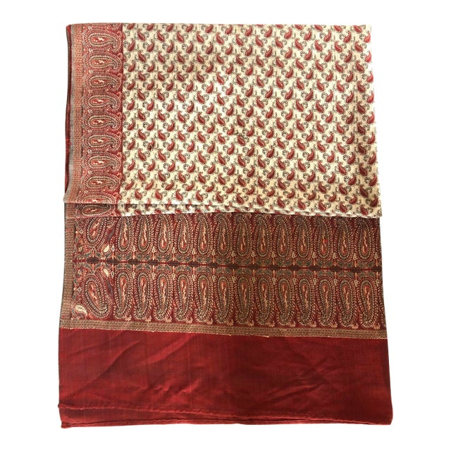 Vintage Paisley Throw From Persia For Sale