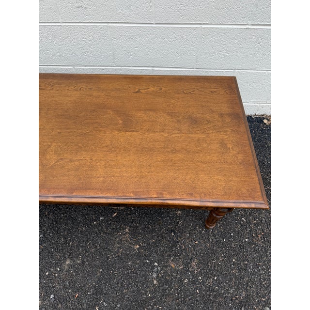 Transitional 1990s Ethan Allen Classic Manor Coffee Table For Sale - Image 3 of 12