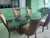 Art Deco Glass Dining Table With Marble/Wood Pedestals For Sale - Image 3 of 5