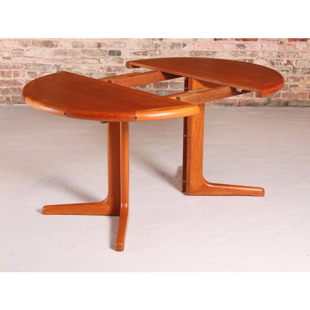 Mid-Century Danish Extending Dining Table in Teak, 1970s For Sale - Image 4 of 13