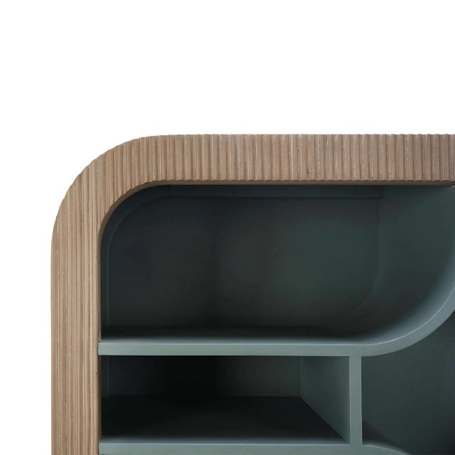 Not Yet Made - Made To Order Scandinavian Modern Open Bookshelf For Sale - Image 5 of 7