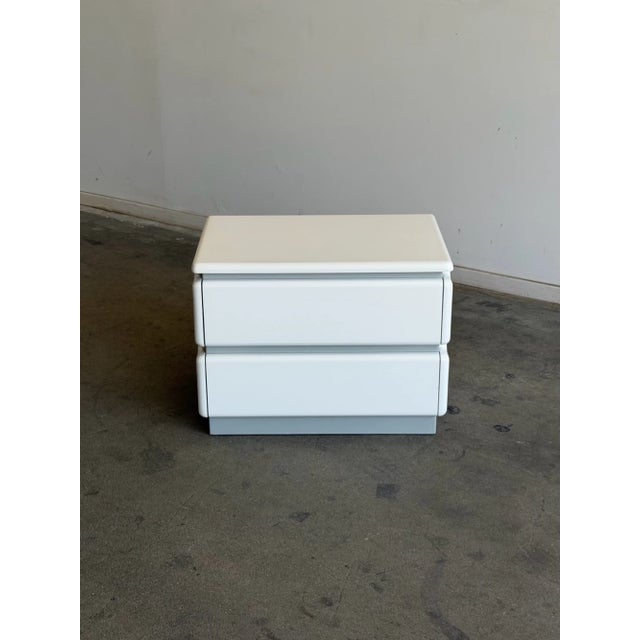 1970s Post Modern Rougier Nightstand, Attributed For Sale - Image 4 of 16