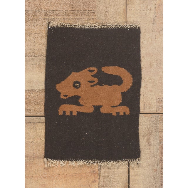 Vintage Mexican Zapotec Rug, 01'02 X 01'06 For Sale - Image 10 of 10